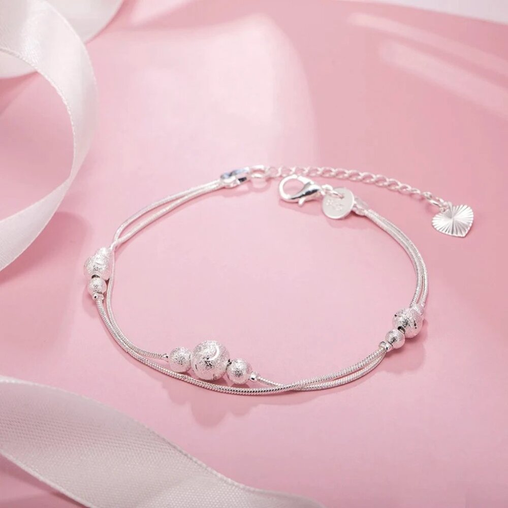 1pc  Ladies Elegant Silvery Plated Bracelet